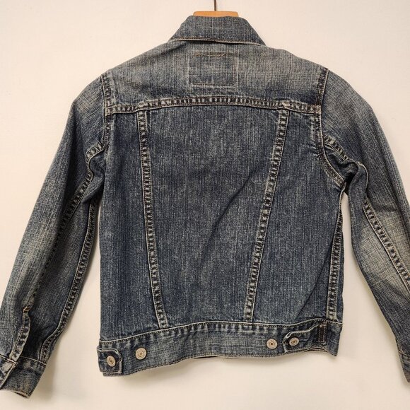 Levis Denim Jacket Trucker Blue Jean Womens Size Small Button Up 57511 - Picture 8 of 14